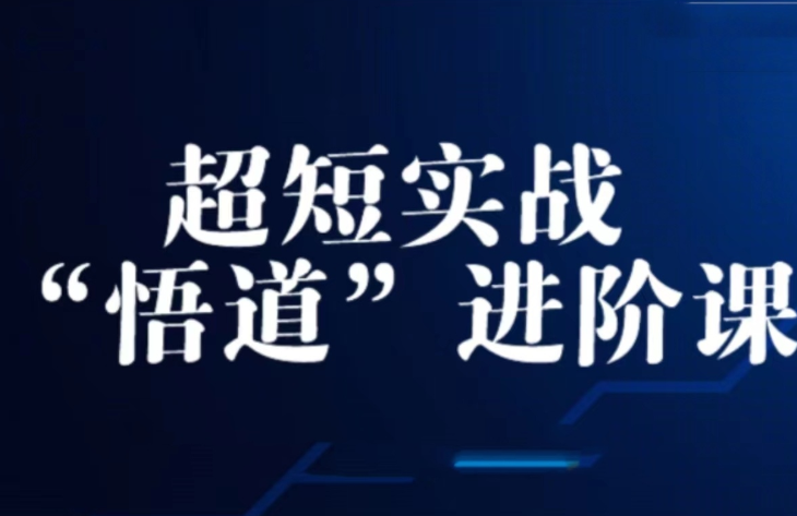 <strong>超短实战“ 悟道”进阶课</strong>